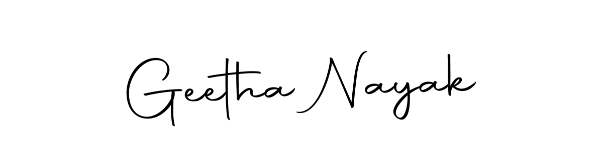 How to make Geetha Nayak signature? Autography-DOLnW is a professional autograph style. Create handwritten signature for Geetha Nayak name. Geetha Nayak signature style 10 images and pictures png