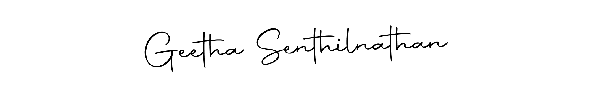How to make Geetha Senthilnathan name signature. Use Autography-DOLnW style for creating short signs online. This is the latest handwritten sign. Geetha Senthilnathan signature style 10 images and pictures png