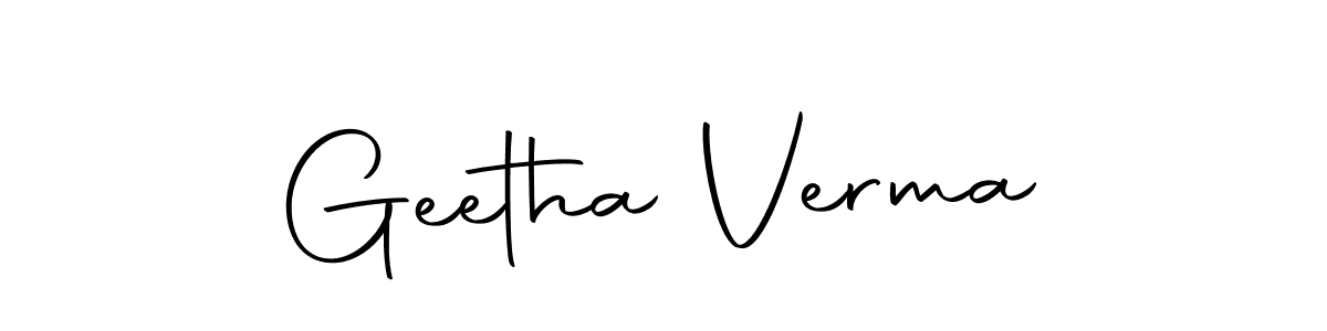 You should practise on your own different ways (Autography-DOLnW) to write your name (Geetha Verma) in signature. don't let someone else do it for you. Geetha Verma signature style 10 images and pictures png