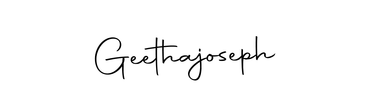 You should practise on your own different ways (Autography-DOLnW) to write your name (Geethajoseph) in signature. don't let someone else do it for you. Geethajoseph signature style 10 images and pictures png