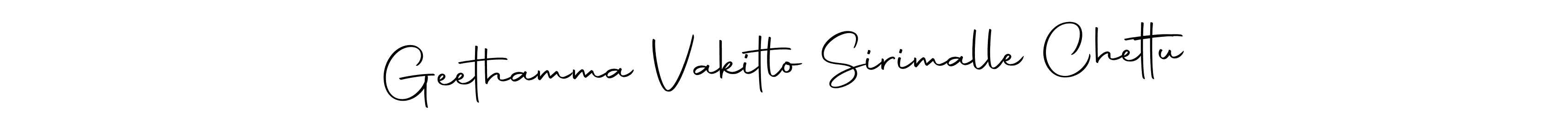 Use a signature maker to create a handwritten signature online. With this signature software, you can design (Autography-DOLnW) your own signature for name Geethamma Vakitlo Sirimalle Chettu. Geethamma Vakitlo Sirimalle Chettu signature style 10 images and pictures png