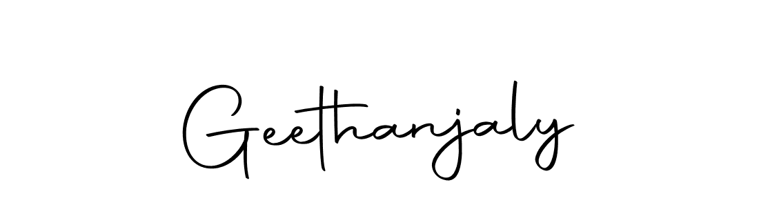 The best way (Autography-DOLnW) to make a short signature is to pick only two or three words in your name. The name Geethanjaly include a total of six letters. For converting this name. Geethanjaly signature style 10 images and pictures png