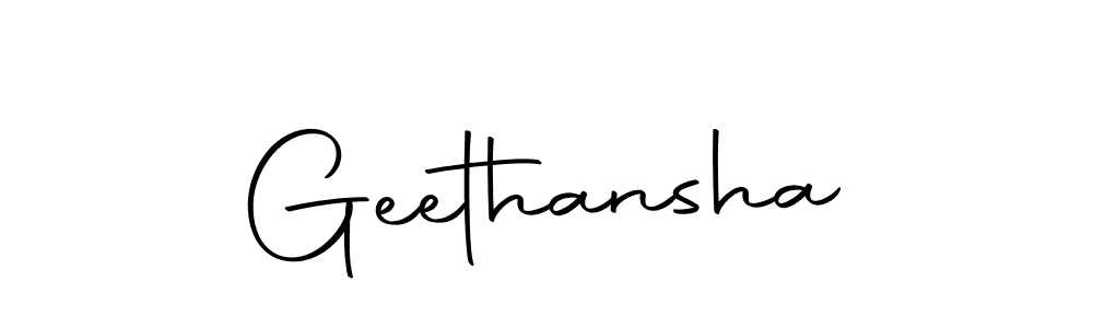 Make a beautiful signature design for name Geethansha. Use this online signature maker to create a handwritten signature for free. Geethansha signature style 10 images and pictures png