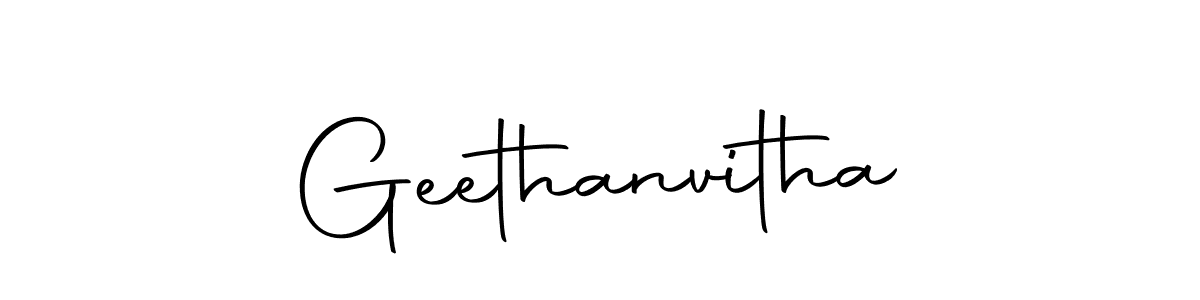 How to make Geethanvitha name signature. Use Autography-DOLnW style for creating short signs online. This is the latest handwritten sign. Geethanvitha signature style 10 images and pictures png