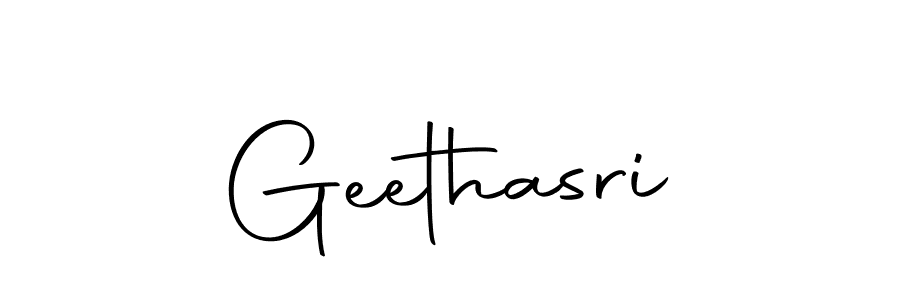 Use a signature maker to create a handwritten signature online. With this signature software, you can design (Autography-DOLnW) your own signature for name Geethasri. Geethasri signature style 10 images and pictures png