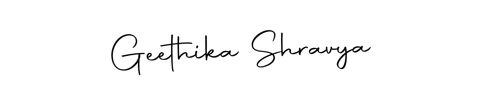 Also we have Geethika Shravya name is the best signature style. Create professional handwritten signature collection using Autography-DOLnW autograph style. Geethika Shravya signature style 10 images and pictures png