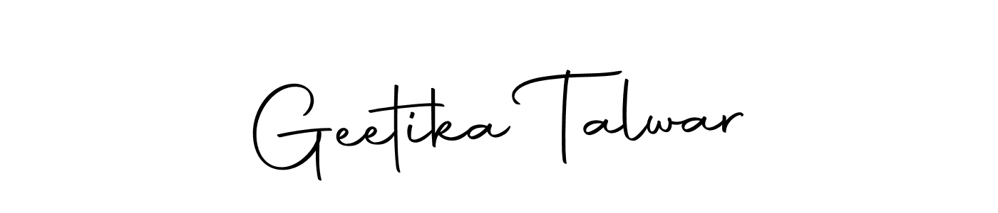 How to make Geetika Talwar name signature. Use Autography-DOLnW style for creating short signs online. This is the latest handwritten sign. Geetika Talwar signature style 10 images and pictures png