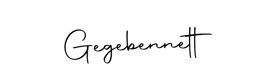How to make Gegebennett signature? Autography-DOLnW is a professional autograph style. Create handwritten signature for Gegebennett name. Gegebennett signature style 10 images and pictures png