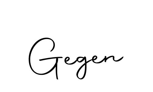 Make a beautiful signature design for name Gegen. Use this online signature maker to create a handwritten signature for free. Gegen signature style 10 images and pictures png