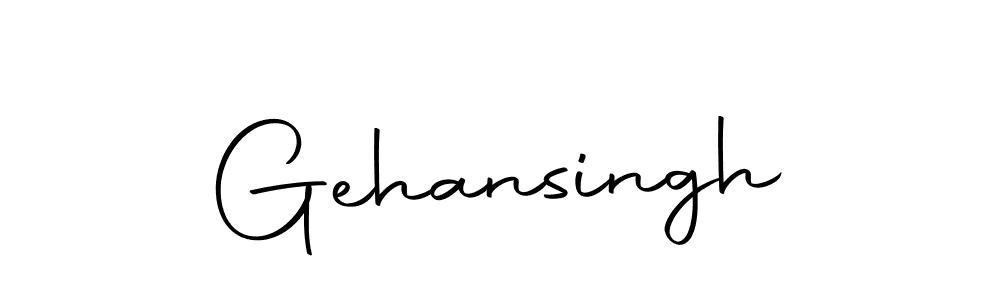 Create a beautiful signature design for name Gehansingh. With this signature (Autography-DOLnW) fonts, you can make a handwritten signature for free. Gehansingh signature style 10 images and pictures png