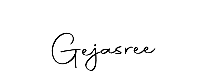 Create a beautiful signature design for name Gejasree. With this signature (Autography-DOLnW) fonts, you can make a handwritten signature for free. Gejasree signature style 10 images and pictures png