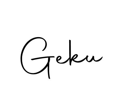 You should practise on your own different ways (Autography-DOLnW) to write your name (Geku) in signature. don't let someone else do it for you. Geku signature style 10 images and pictures png