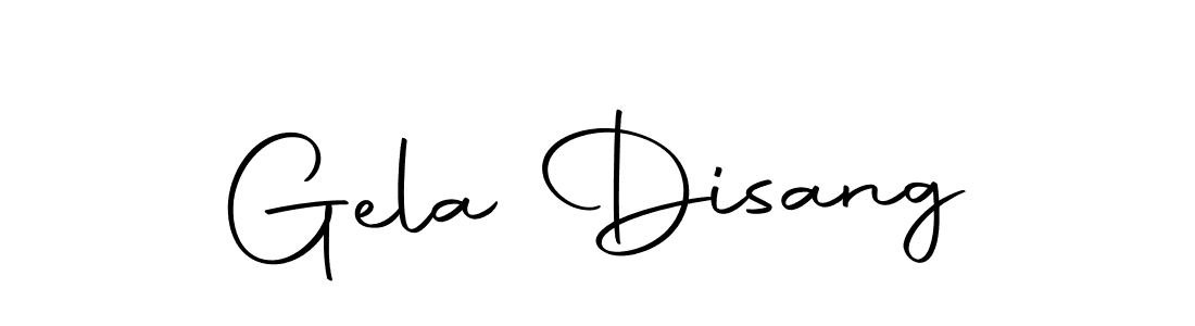 Design your own signature with our free online signature maker. With this signature software, you can create a handwritten (Autography-DOLnW) signature for name Gela Disang. Gela Disang signature style 10 images and pictures png