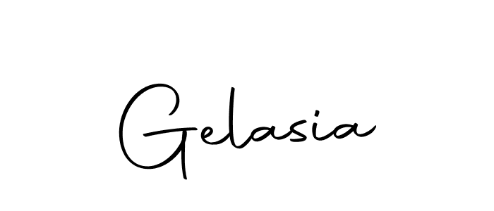 You should practise on your own different ways (Autography-DOLnW) to write your name (Gelasia) in signature. don't let someone else do it for you. Gelasia signature style 10 images and pictures png