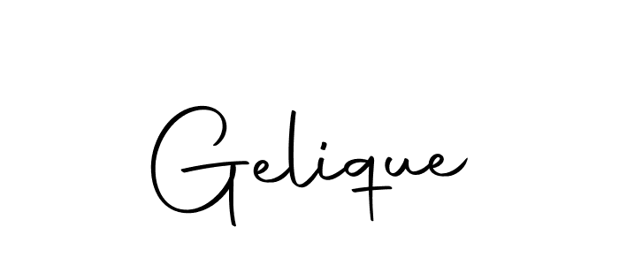 How to make Gelique name signature. Use Autography-DOLnW style for creating short signs online. This is the latest handwritten sign. Gelique signature style 10 images and pictures png
