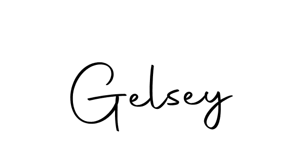 Use a signature maker to create a handwritten signature online. With this signature software, you can design (Autography-DOLnW) your own signature for name Gelsey. Gelsey signature style 10 images and pictures png
