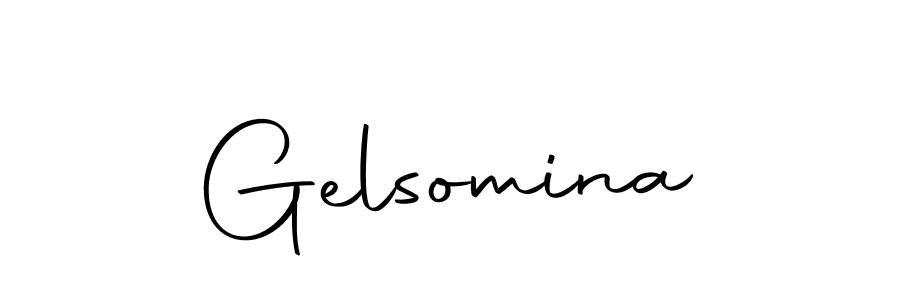 Design your own signature with our free online signature maker. With this signature software, you can create a handwritten (Autography-DOLnW) signature for name Gelsomina. Gelsomina signature style 10 images and pictures png