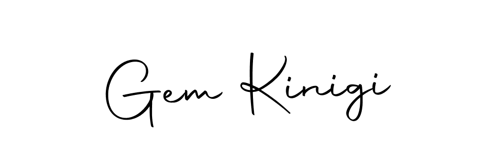 How to make Gem Kinigi signature? Autography-DOLnW is a professional autograph style. Create handwritten signature for Gem Kinigi name. Gem Kinigi signature style 10 images and pictures png