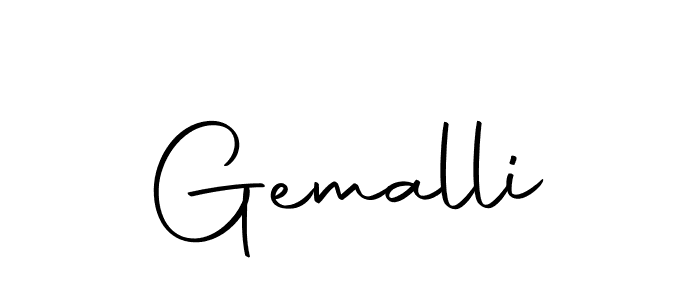 Make a beautiful signature design for name Gemalli. Use this online signature maker to create a handwritten signature for free. Gemalli signature style 10 images and pictures png