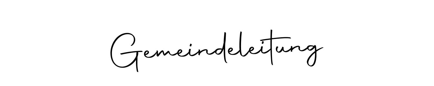 Use a signature maker to create a handwritten signature online. With this signature software, you can design (Autography-DOLnW) your own signature for name Gemeindeleitung. Gemeindeleitung signature style 10 images and pictures png