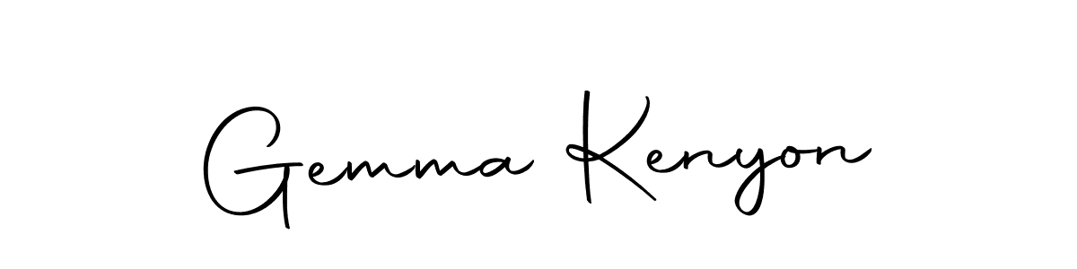 Create a beautiful signature design for name Gemma Kenyon. With this signature (Autography-DOLnW) fonts, you can make a handwritten signature for free. Gemma Kenyon signature style 10 images and pictures png