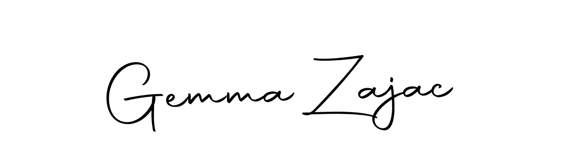 How to make Gemma Zajac name signature. Use Autography-DOLnW style for creating short signs online. This is the latest handwritten sign. Gemma Zajac signature style 10 images and pictures png