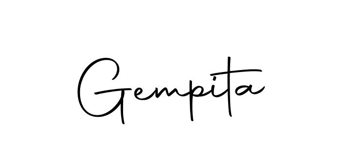 Make a short Gempita signature style. Manage your documents anywhere anytime using Autography-DOLnW. Create and add eSignatures, submit forms, share and send files easily. Gempita signature style 10 images and pictures png