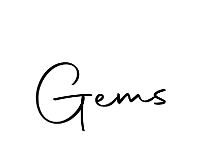 How to make Gems signature? Autography-DOLnW is a professional autograph style. Create handwritten signature for Gems name. Gems signature style 10 images and pictures png