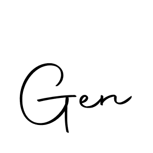 The best way (Autography-DOLnW) to make a short signature is to pick only two or three words in your name. The name Gen include a total of six letters. For converting this name. Gen signature style 10 images and pictures png