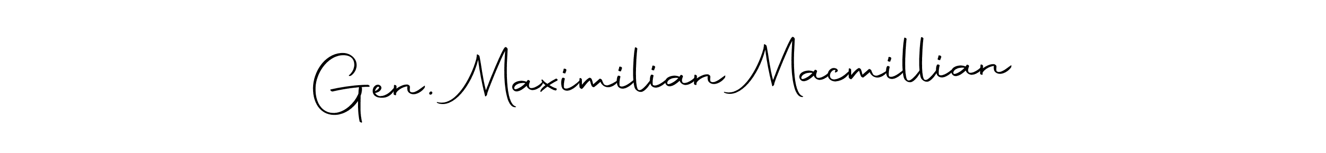 Similarly Autography-DOLnW is the best handwritten signature design. Signature creator online .You can use it as an online autograph creator for name Gen. Maximilian Macmillian. Gen. Maximilian Macmillian signature style 10 images and pictures png