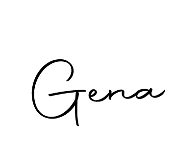 Create a beautiful signature design for name Gena. With this signature (Autography-DOLnW) fonts, you can make a handwritten signature for free. Gena signature style 10 images and pictures png