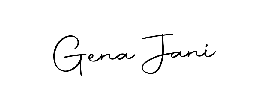 Make a beautiful signature design for name Gena Jani. With this signature (Autography-DOLnW) style, you can create a handwritten signature for free. Gena Jani signature style 10 images and pictures png