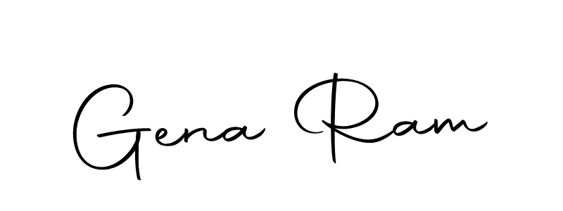 You should practise on your own different ways (Autography-DOLnW) to write your name (Gena Ram) in signature. don't let someone else do it for you. Gena Ram signature style 10 images and pictures png
