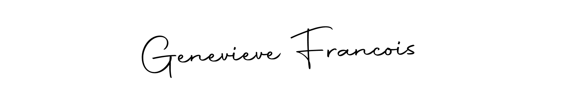 Autography-DOLnW is a professional signature style that is perfect for those who want to add a touch of class to their signature. It is also a great choice for those who want to make their signature more unique. Get Genevieve Francois name to fancy signature for free. Genevieve Francois signature style 10 images and pictures png