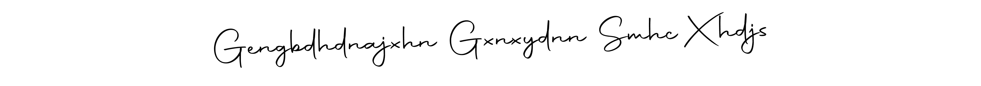 How to make Gengbdhdnajxhn Gxnxydnn Smhc Xhdjs signature? Autography-DOLnW is a professional autograph style. Create handwritten signature for Gengbdhdnajxhn Gxnxydnn Smhc Xhdjs name. Gengbdhdnajxhn Gxnxydnn Smhc Xhdjs signature style 10 images and pictures png