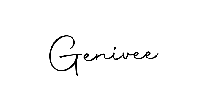 The best way (Autography-DOLnW) to make a short signature is to pick only two or three words in your name. The name Genivee include a total of six letters. For converting this name. Genivee signature style 10 images and pictures png