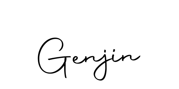 How to make Genjin name signature. Use Autography-DOLnW style for creating short signs online. This is the latest handwritten sign. Genjin signature style 10 images and pictures png