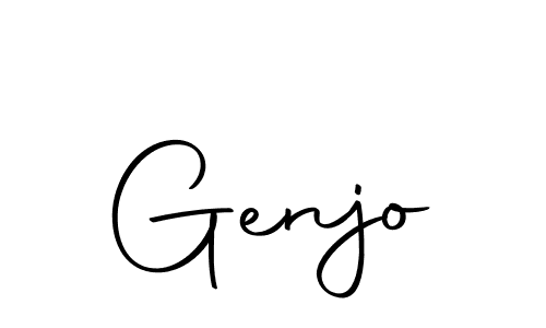 Use a signature maker to create a handwritten signature online. With this signature software, you can design (Autography-DOLnW) your own signature for name Genjo. Genjo signature style 10 images and pictures png