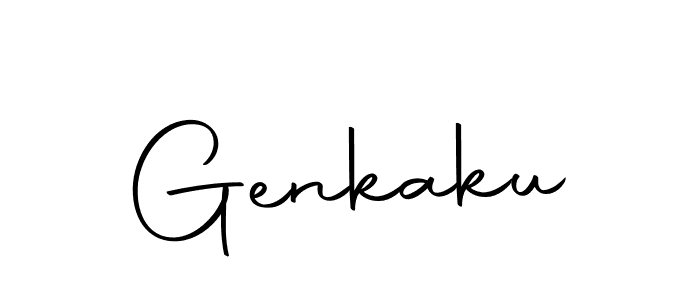 Design your own signature with our free online signature maker. With this signature software, you can create a handwritten (Autography-DOLnW) signature for name Genkaku. Genkaku signature style 10 images and pictures png