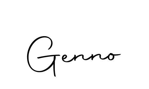 Design your own signature with our free online signature maker. With this signature software, you can create a handwritten (Autography-DOLnW) signature for name Genno. Genno signature style 10 images and pictures png