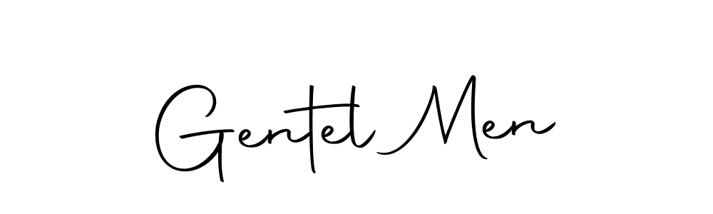 Design your own signature with our free online signature maker. With this signature software, you can create a handwritten (Autography-DOLnW) signature for name Gentel Men. Gentel Men signature style 10 images and pictures png