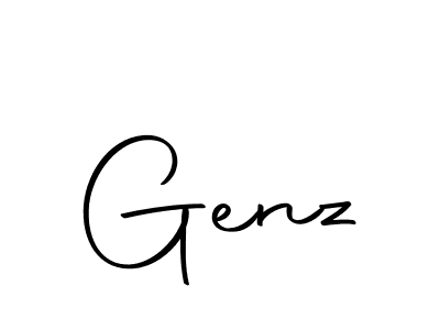 The best way (Autography-DOLnW) to make a short signature is to pick only two or three words in your name. The name Genz include a total of six letters. For converting this name. Genz signature style 10 images and pictures png