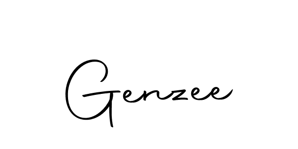 Design your own signature with our free online signature maker. With this signature software, you can create a handwritten (Autography-DOLnW) signature for name Genzee. Genzee signature style 10 images and pictures png