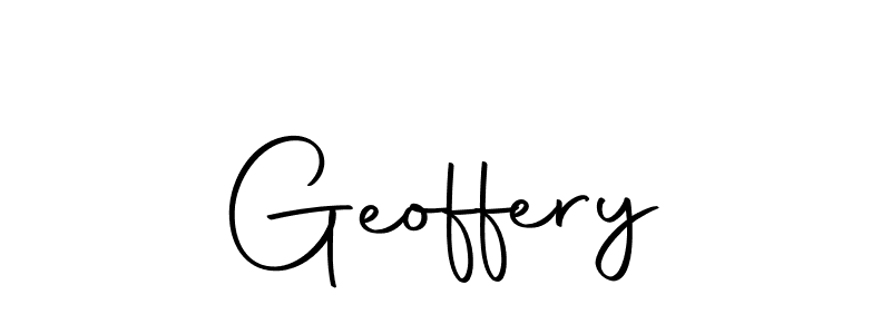 Design your own signature with our free online signature maker. With this signature software, you can create a handwritten (Autography-DOLnW) signature for name Geoffery. Geoffery signature style 10 images and pictures png