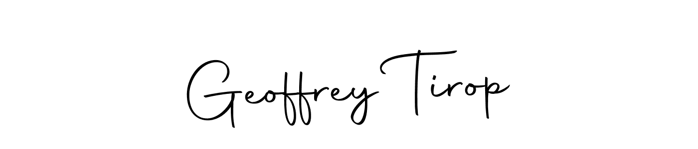 Make a short Geoffrey Tirop signature style. Manage your documents anywhere anytime using Autography-DOLnW. Create and add eSignatures, submit forms, share and send files easily. Geoffrey Tirop signature style 10 images and pictures png