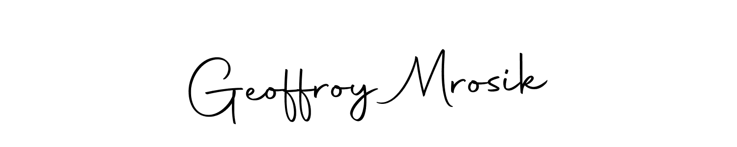 Use a signature maker to create a handwritten signature online. With this signature software, you can design (Autography-DOLnW) your own signature for name Geoffroy Mrosik. Geoffroy Mrosik signature style 10 images and pictures png