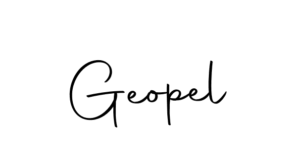 Here are the top 10 professional signature styles for the name Geopel. These are the best autograph styles you can use for your name. Geopel signature style 10 images and pictures png