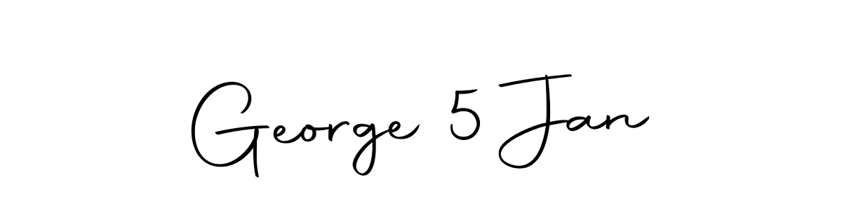 The best way (Autography-DOLnW) to make a short signature is to pick only two or three words in your name. The name George 5 Jan include a total of six letters. For converting this name. George 5 Jan signature style 10 images and pictures png