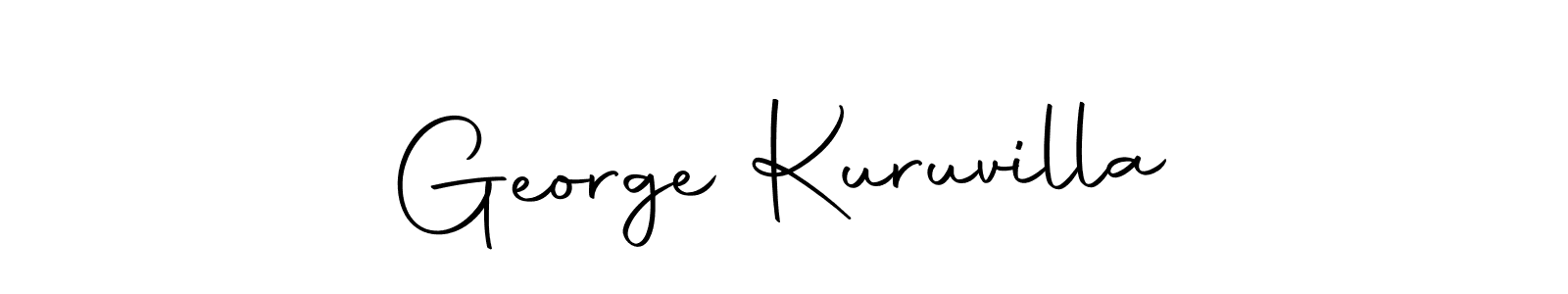 How to make George Kuruvilla name signature. Use Autography-DOLnW style for creating short signs online. This is the latest handwritten sign. George Kuruvilla signature style 10 images and pictures png