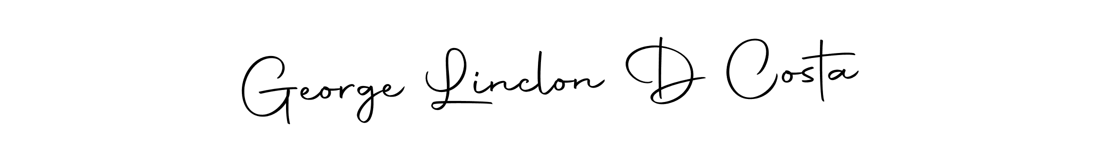 Here are the top 10 professional signature styles for the name George Linclon D Costa. These are the best autograph styles you can use for your name. George Linclon D Costa signature style 10 images and pictures png